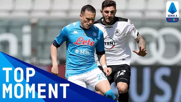 Zielinski's fine finish in the 15' opens the score! | Spezia 1-4 Napoli | Top Moment | Serie A TIM