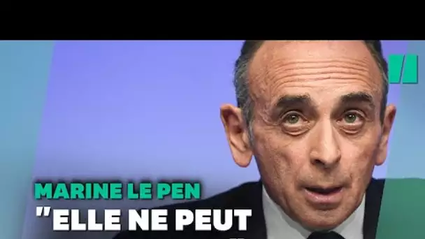 Toutes ces fois où Éric Zemmour a critiqué Marine Le Pen pendant la campagne