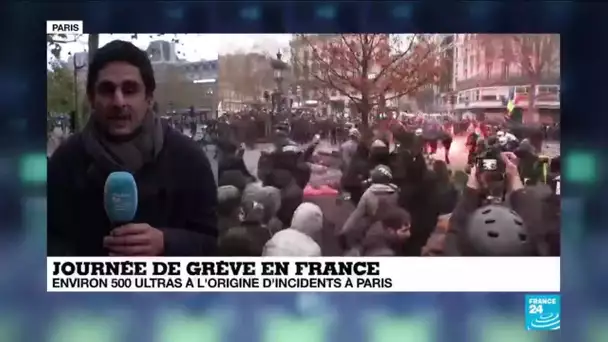 Journée de grève en France : environ 500 ultras à l'origine d'incidents à Paris