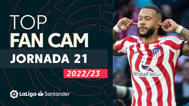 LaLiga Fan Cam Jornada 21: Memphis Depay, Nico Williams & Guardado