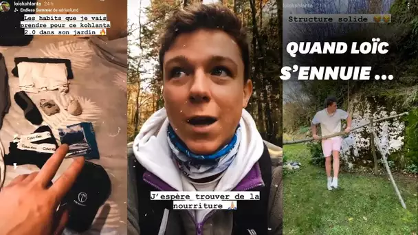 Loïc des "4 Terres" se fait un Koh-Lanta dans son jardin en Savoie