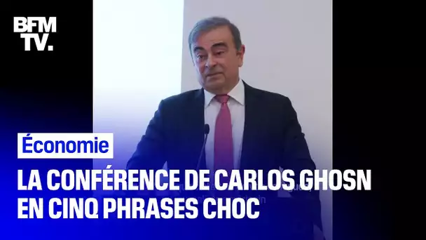 La conférence de presse de Carlos Ghosn en cinq phrases choc