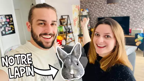 ON VOUS FAIT VISITER NOTRE APPARTEMENT ! (Avec notre lapin en bonus !)