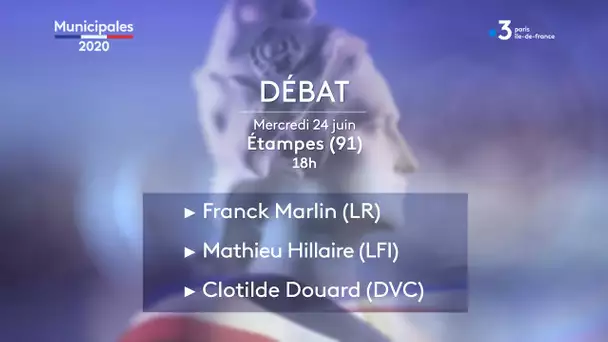 Elections Municipales 2020 : Etampes (91) Débat du 24 juin 2020