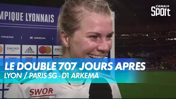 La réaction d'Ada Hegerberg après la victoire 6-1 Lyon / PSG - D1Arkema