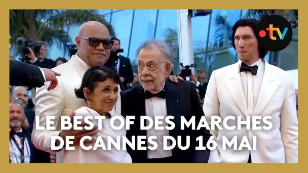 #Cannes2024. Le best of de la montée des marches du jeudi 16 mai pour "Megalopolis" de Coppola
