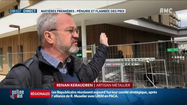 Les prix des matières premières flambent et c'est très dur pour les entrepreneurs du bâtiment