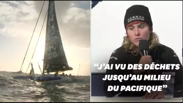 Clarisse Crémer, 12e du Vendée Globe, raconte la pollution vue en mer