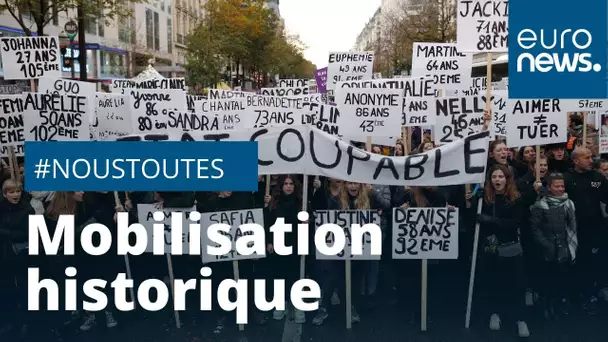 Violences faites aux femmes: mobilisation historique en France et en Italie