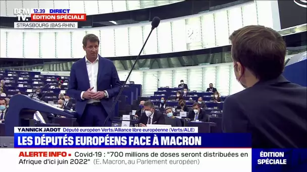 Jadot à Macron au Parlement européen: "Vous resterez le Président de l'inaction climatique !"