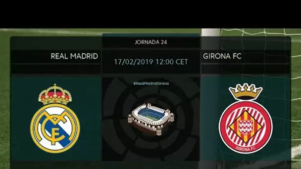 Calentamiento Real Madrid vs Girona FC