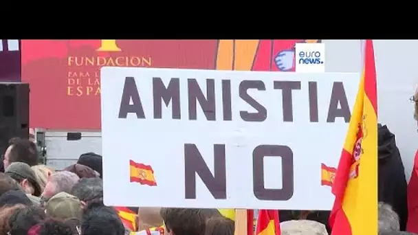 Espagne : nouvelle manifestation contre l'éventuelle amnistie des indépendantistes catalans