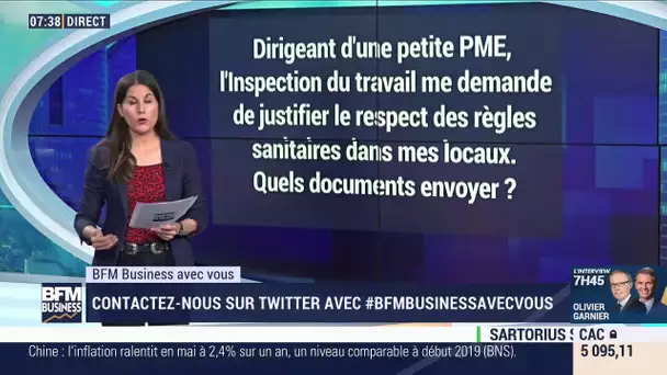 Respect des règles sanitaires dans les locaux: quels documents envoyer à l'inspection du travail ?