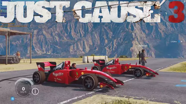 JUST CAUSE 3 EPIC EXPERIENCES MULTIPLAYER ! F1 RACE, STUNT & FUN