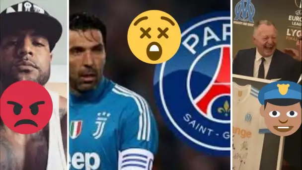 Booba réagit non sélection Benzema.Ol porte plainte vs supporters OM.Buffon au PSG?