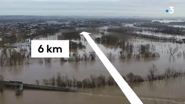 AVANT / APRÈS : comment les inondations ont transformé les paysages du Lot-et-Garonne