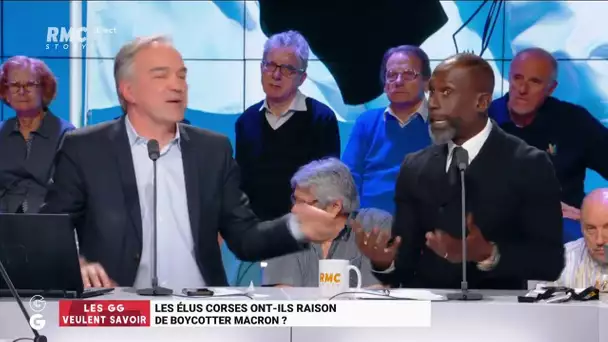 'Les Grandes Gueules' de RMC: les élus corses ont-ils raison de boycotter Macron?