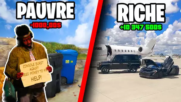 24H RICHE VS PAUVRE SUR GTA 5 ! (ft LaSalle et Aiden)