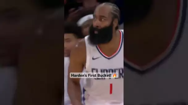 Harden’s FIRST bucket on the Clippers! 👀 Live on the NBA App | #Shorts