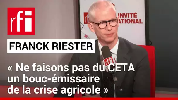 Franck Riester: «Ne faisons pas du CETA un bouc-émissaire de la crise agricole» • RFI