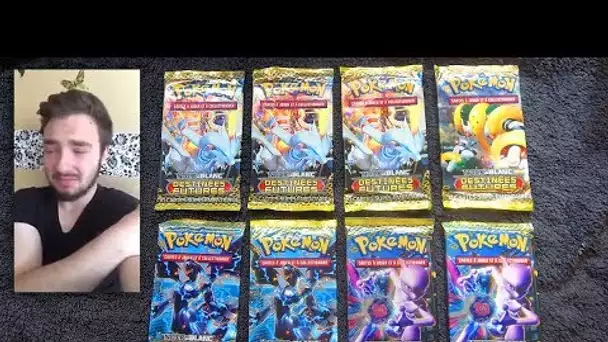 Ouverture de 8 Boosters Pokémon RARE DESTINEES FUTURES ! JE PLEURE ...