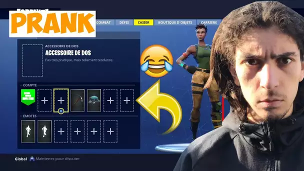 JE SUPPRIME TOUS CES SKINS FORTNITE ! IL REDEVIENT UN BAMBI ET S’ÉNERVE