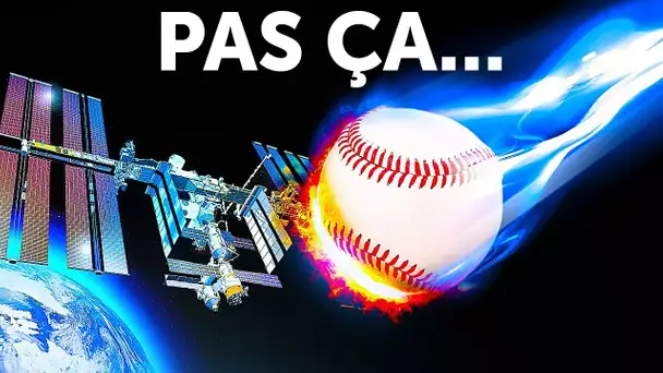 Et si une Balle de Baseball Frappait la Station Spatiale Internationale à la Vitesse de la Lumière
