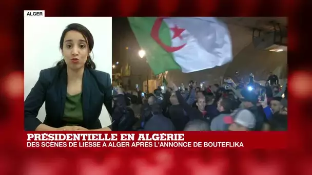 Présidentielle en Algérie: des scènes de liesse à Alger après l&#039;annonce de Bouteflika