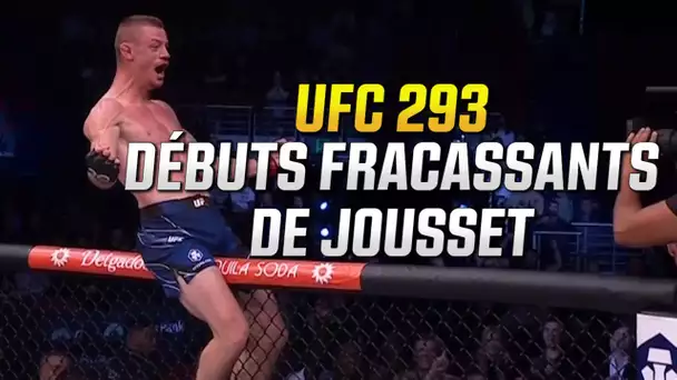 Résumé / UFC 293 : Les débuts sensationnels de Jousset, qui endort son adversaire au premier round