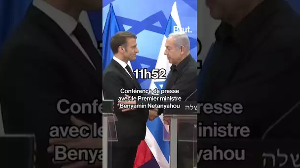 Le déplacement d'Emmanuel Macron en Israël et en Cisjordanie en moins d'une minute
