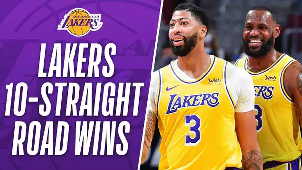 Best Moments From The Lakers' 10-Game Road WIN STREAK 🔥