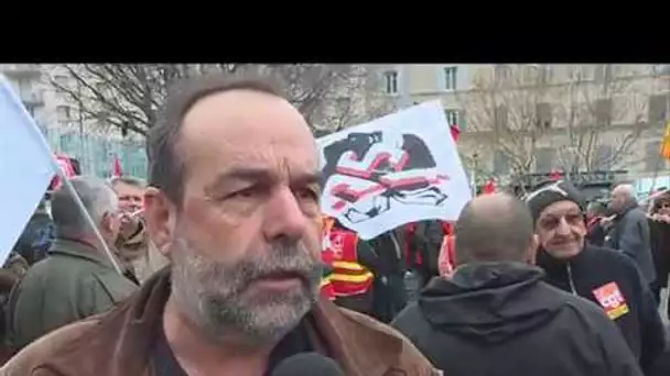 Paroles de manifestants contre la réforme des retraites, le 16 janvier à Bastia