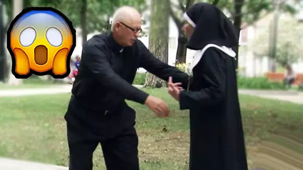 Un prêtre se bat avec une religieuse| Juste pour rire Gags