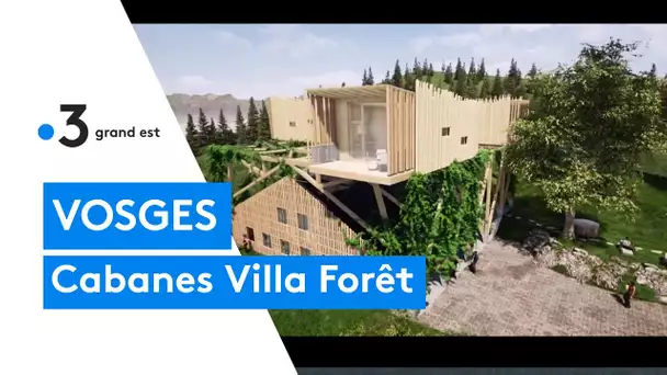 Des cabanes en construction dans les Vosges : le projet Villa Forêt