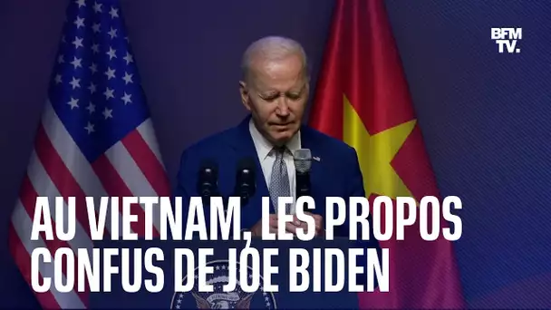 Vietnam: Joe Biden termine une conférence de presse dans la confusion