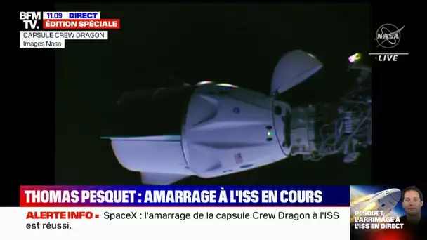 Les images de l’amarrage de la capsule Crew Dragon à la Station spatiale internationale
