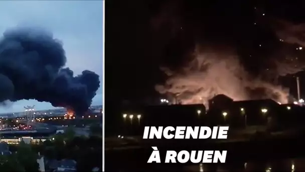 Les images de l'incendie de l'usine Lubrizol à Rouen
