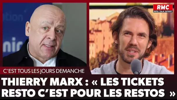 Arnaud Demanche - Thierry Marx : « Les tickets-resto c'est pour les restos »
