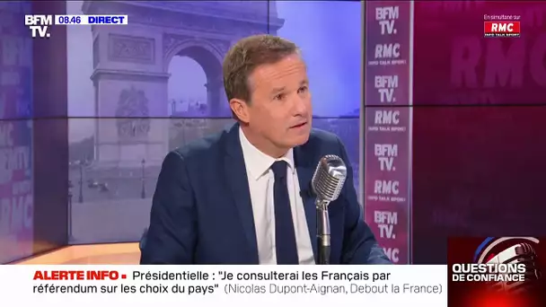 Dupont-Aignan : "Sur l'affaire McKinsey, où est passé le parquet financier ?"