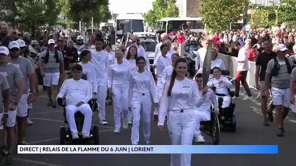 La belle image du relais Olympique de Lorient : le collectif handisport est acclamé