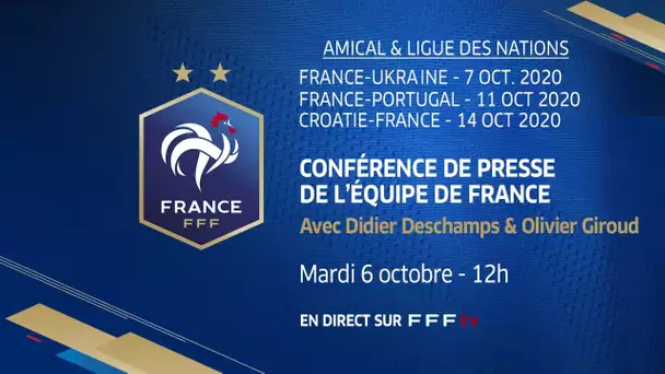 Giroud et Deschamps face aux médias I Equipe de France 2020