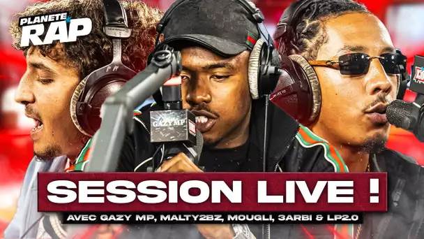 SESSION FREESTYLE avec Gazy MP, Malty 2BZ, Mougli, 3arbi & Lp2.0 ! #PlanèteRap