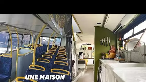 Ce couple rénove un bus londonien en maison cosy