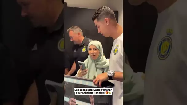 Le cadeau incroyable d’une fan à Cristiano Ronaldo ! 🎁✨🎨 #shorts