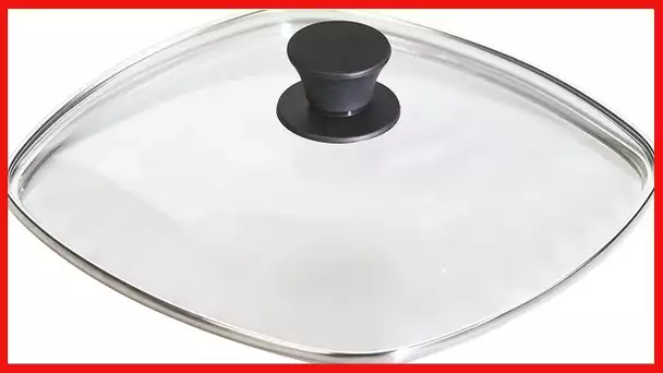 Lodge Square Tempered Glass Lid (10.5 Inch) – Fits Lodge 10.5 Inch Square Cast Iron Skillets