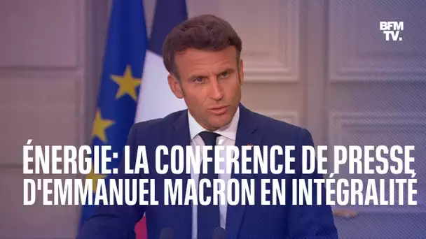 Énergie: la conférence de presse d'Emmanuel Macron en intégralité