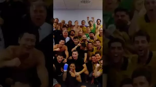 BARÇA’S locker room celebration🏆🥳