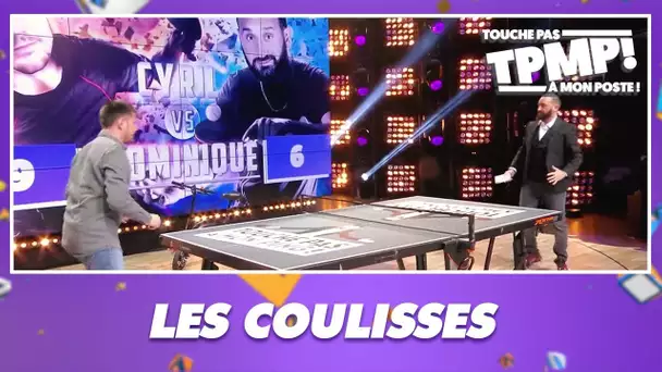 Les coulisses des matchs de mini ping pong de Cyril contre Dominique