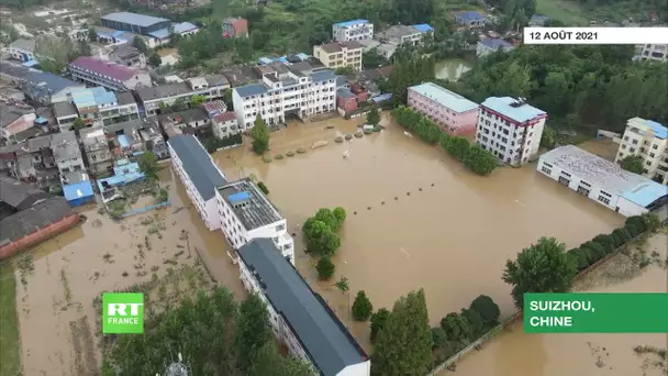 Chine : un drone filme l’ampleur des inondations dans la province du Hubei