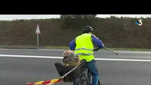 Le défi vert d&#039;un cyclotouriste retraité à Cléguérec